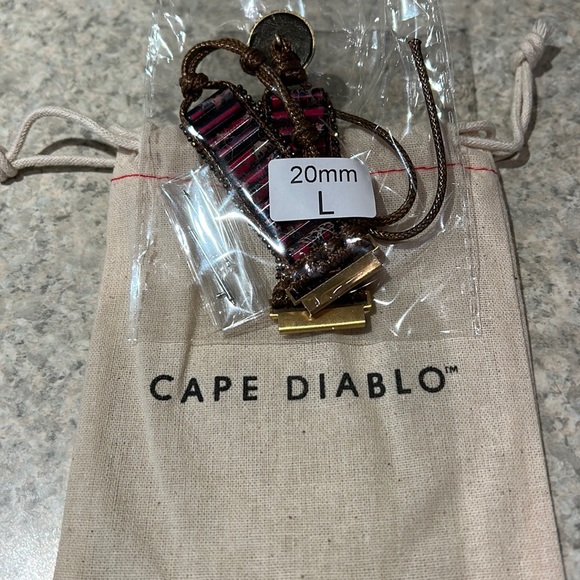 Cape Diablo Emperor Jasper watch strap for Samsung or Garmin smart watch. - Picture 3 of 5